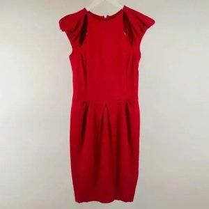 Greta Constantine Zhazha Red Cutout Dress